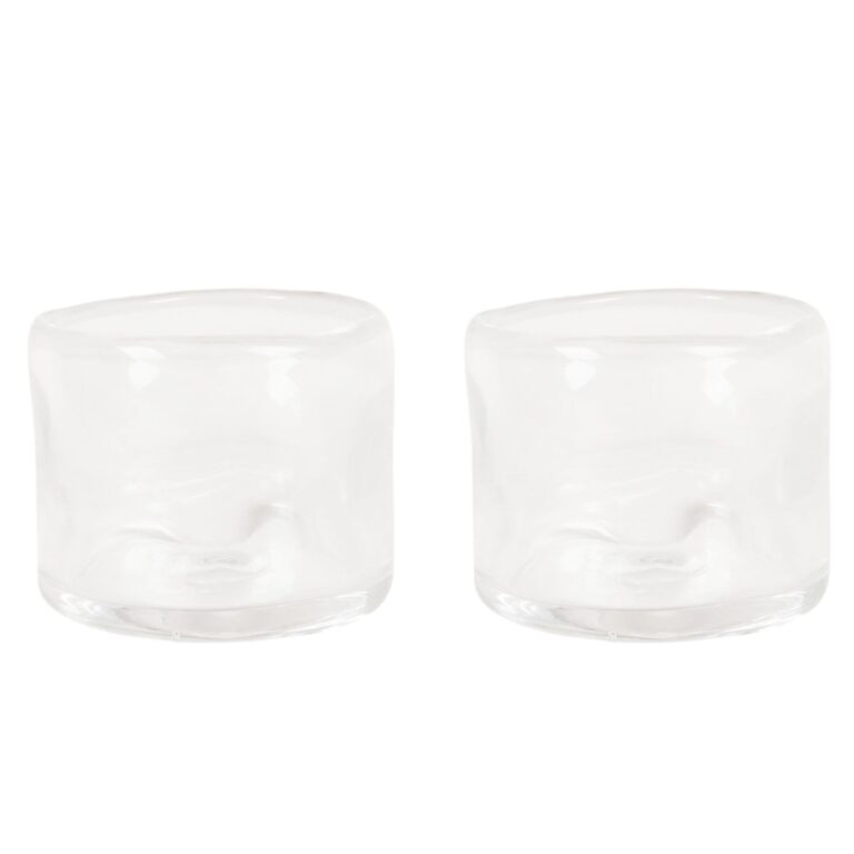 0405 Glas Sæt af 2 Bred 250ml Klar