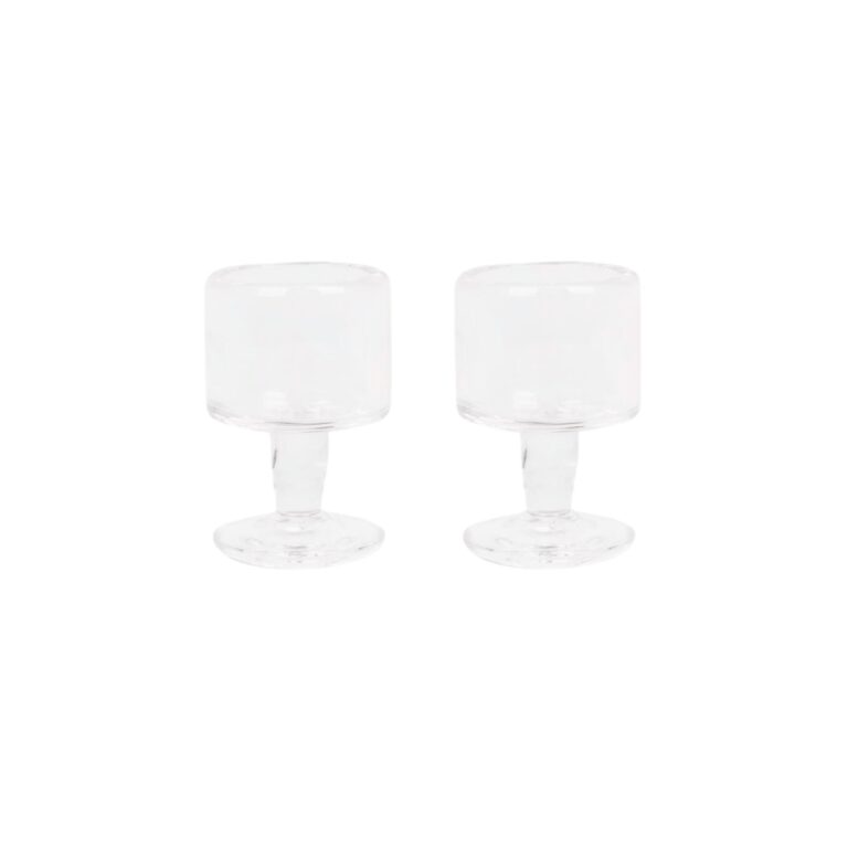 0405 Stem Glas Sæt af 2 Lille 65ml Klar