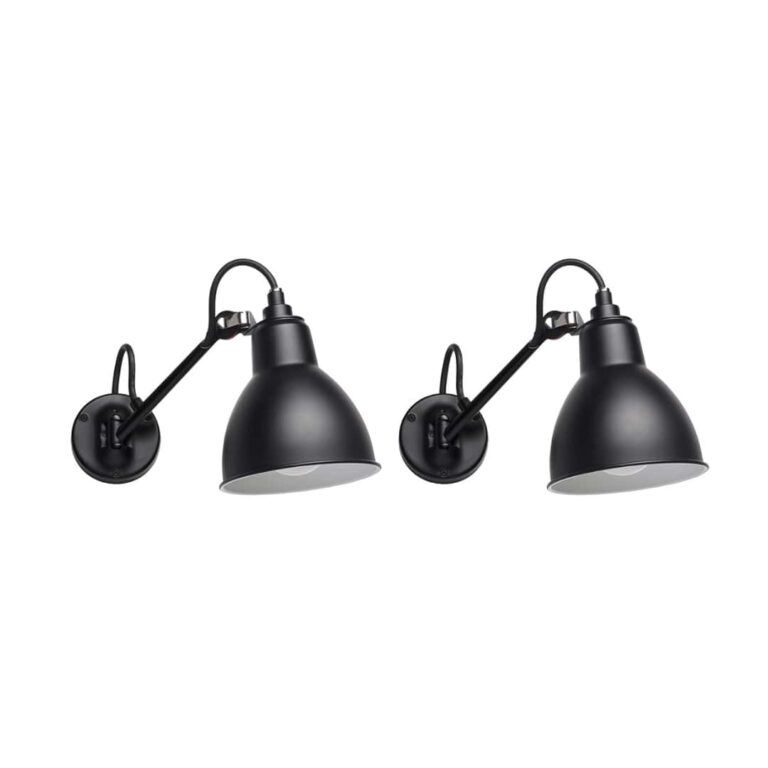 104 BADEværelse Væglampe Sort 2 pak - Lampe Gras