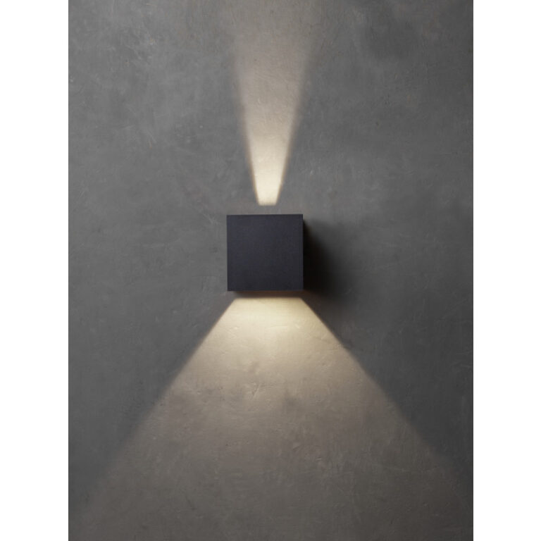 21 stk Lumenlight Toscana udendørs væglampe, 2x10W, sort