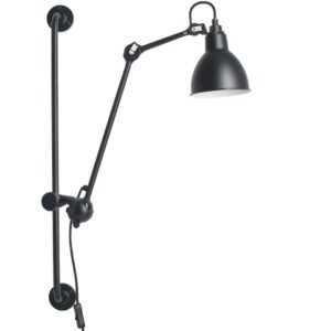 210 Væglampe Sort - Lampe Gras