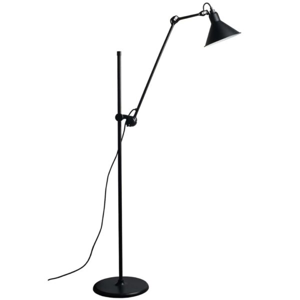 215 Gulvlampe Sort - Lampe Gras