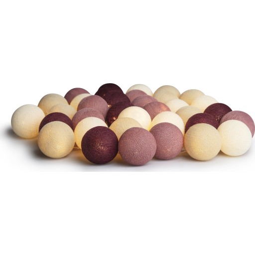 3 stk Iris Lights Dusty Pink lyskæde, 35 kugler