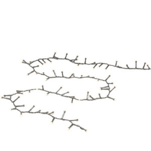 6 stk Konstsmide Cluster udendørs lyskæde, 400 varm hvide lys, 8,78 meter