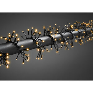 6 stk Konstsmide udendørs lyskæde, 960 ravfarvede lys, 7,2 meter