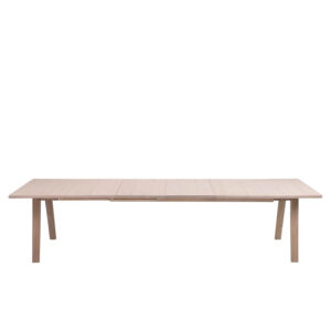 ACT NORDIC A-Line spisebord, m. udtræk - hvidpigmenteret egetræsfiner og egetræ (210/310x100)