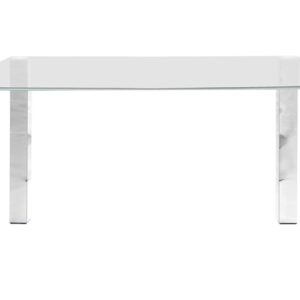 ACT NORDIC Kante spisebord - glasplade, metalstel (140x90 cm)