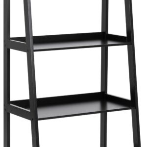 ACT NORDIC Wally reol, m. trappeform og 4 hylder - sort MDF