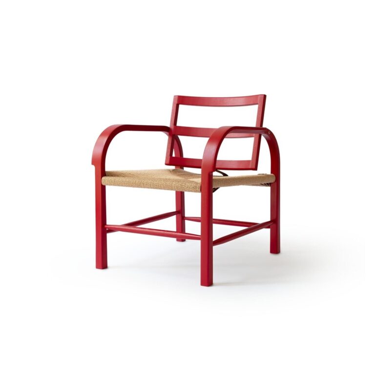 ARCH Weave Lænestol Eg/Ruby Red