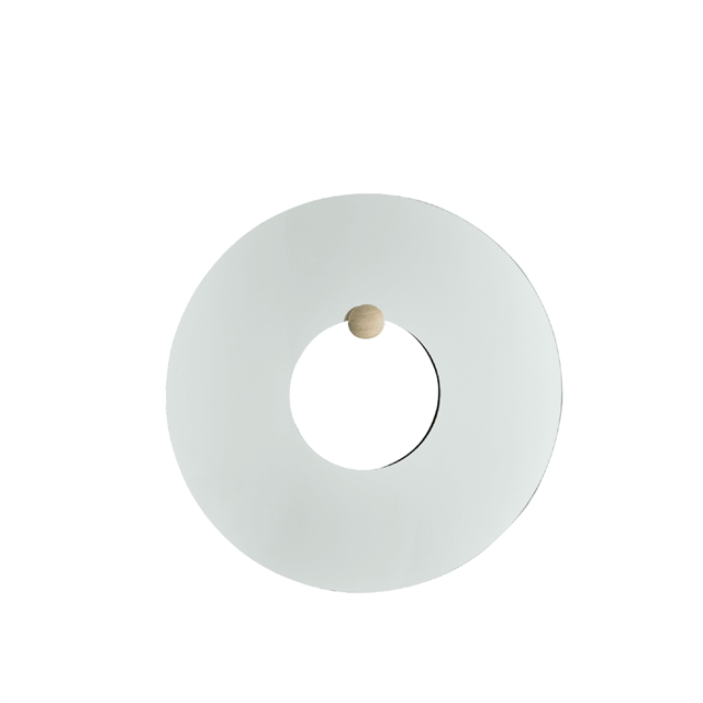 AYTM CASTELLUM Spejl Ø80 Klar/Travertin