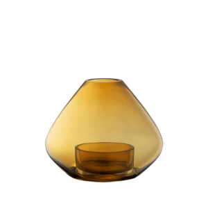 AYTM UNO Lanterne/Vase Amber H11,5 cm