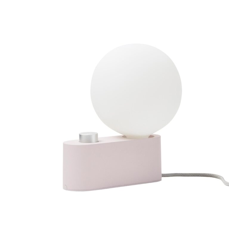 Alumina Bordlampe Pink med Sphere IV