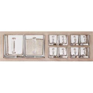 Andersen Furniture A-Organizer 2 Hylde Hvidmatlakeret Eg/Glas