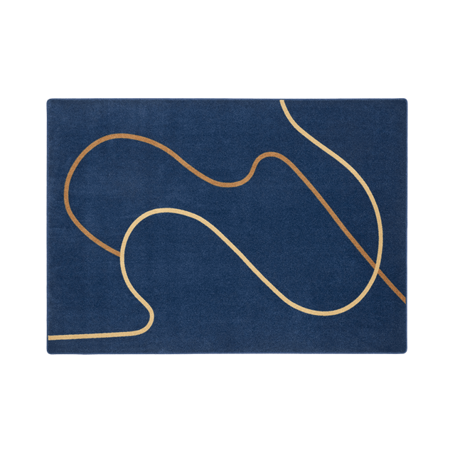 Andersen Furniture Flow Gulvtæppe 165 cm Blå