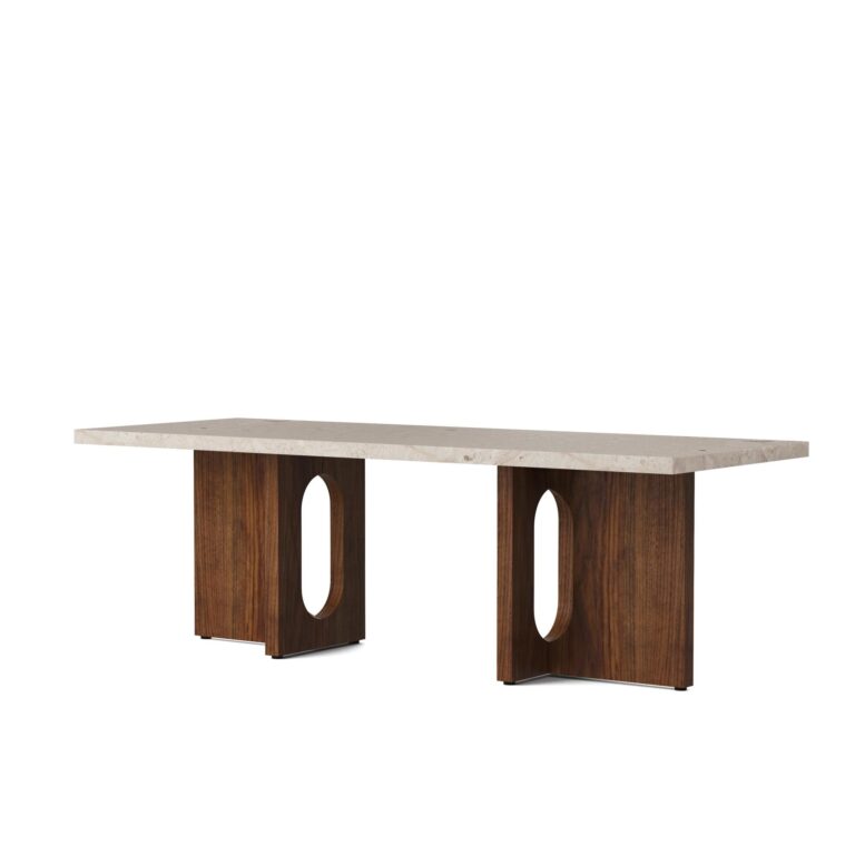 Androgyne Sofabord Valnød/Kunis Breccia Sand