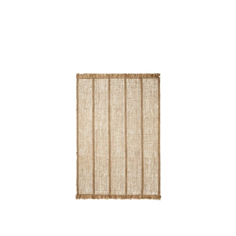Athens Stripes Gulvtæppe 140x200 Natural/Off White