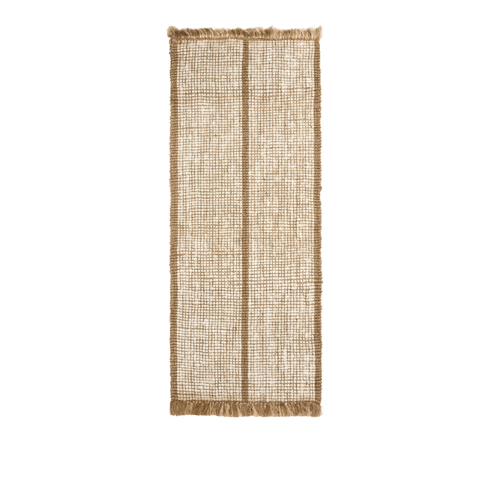 Athens Stripes Gulvtæppe 80x200 Natural/Off White