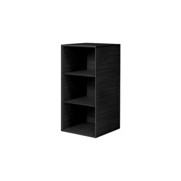 Audo Frame Skab 70 med 2 Hylder Sortbejdset Ask