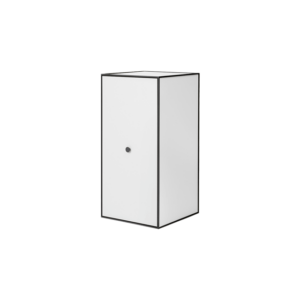 Audo Frame Skab 70 med Låge & 2 Hylder Hvid