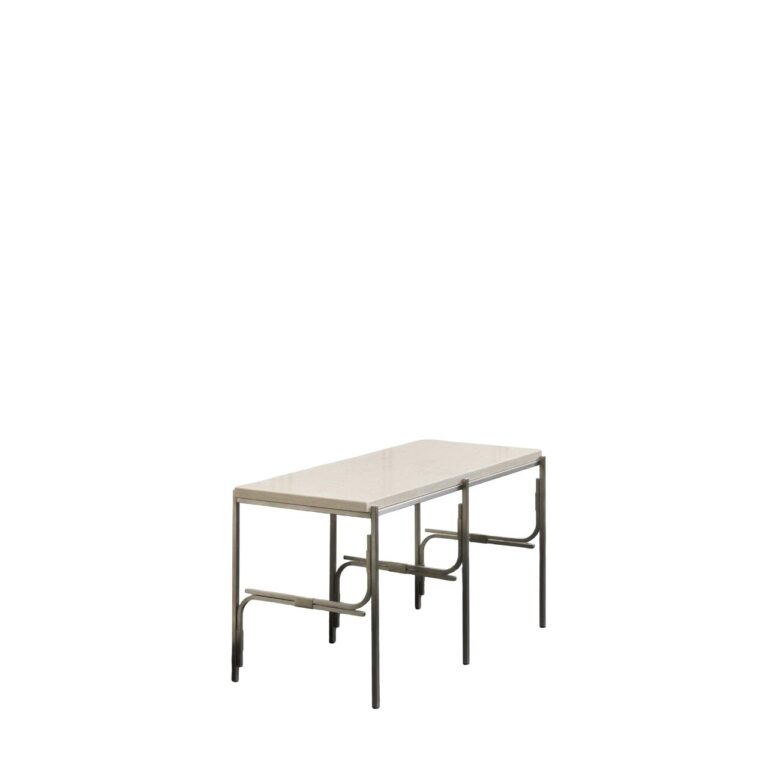 Axis Display Unit 02 Reol Rustfri Stål/Ataija Azul Marble