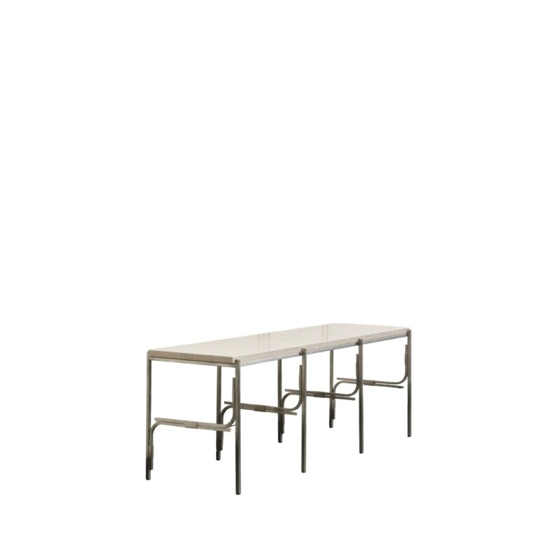 Axis Display Unit 03 Reol Rustfri Stål/Ataija Azul Marble