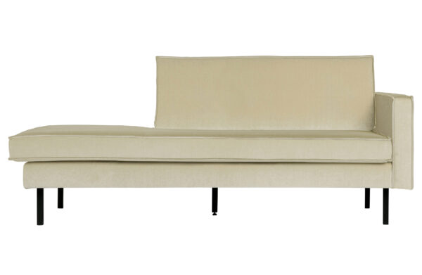 BEPUREHOME Rodeo daybed, højre - pistacie fløjl