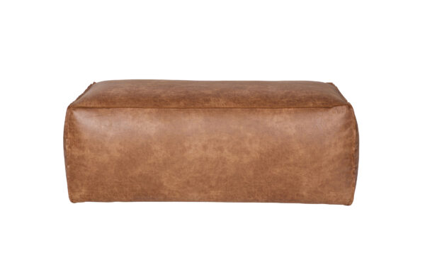 BEPUREHOME Rodeo puf - cognac stof (120x60)