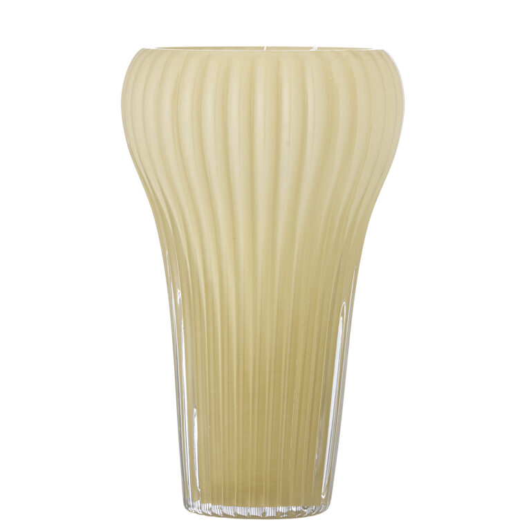 BLOOMINGVILLE Averie Vase, Gul, Glas (D17xH28 cm)