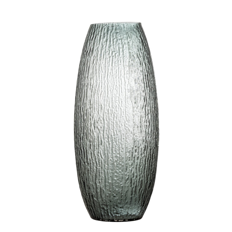 BLOOMINGVILLE Brock Vase, Grå, Glas (D22xH50 cm)