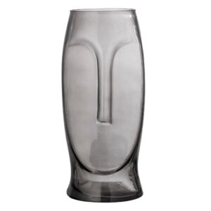 BLOOMINGVILLE Ditta Vase, Grå, Glas