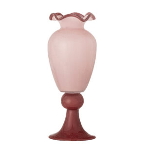 BLOOMINGVILLE Frills Vase, Rosa, Glas (D14xH34 cm)