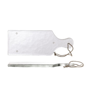 BLOOMINGVILLE Johni Serveringsbræt, Klar, Genanvendt Glas