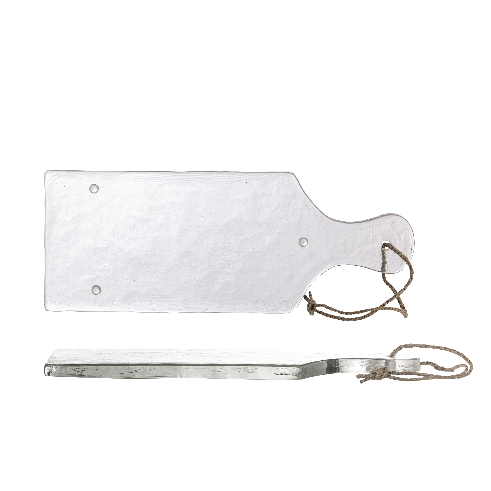 BLOOMINGVILLE Johni Serveringsbræt, Klar, Genanvendt Glas