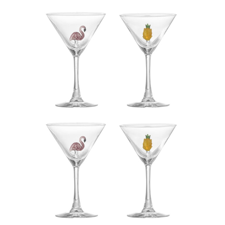 BLOOMINGVILLE Misa cocktailglas - klar glas (sæt af 4)