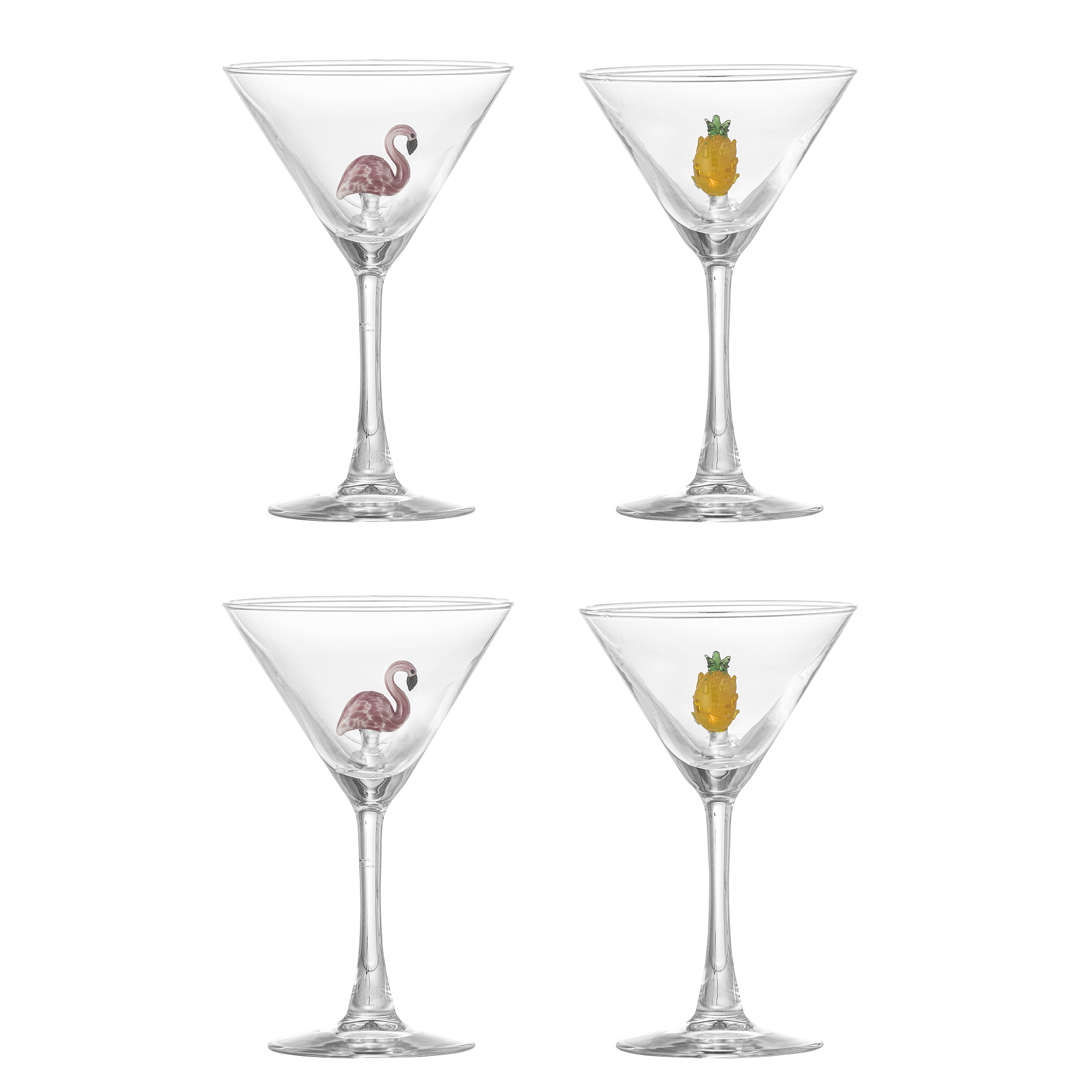 BLOOMINGVILLE Misa cocktailglas - klar glas (sæt af 4)