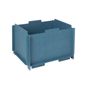 BROSTE COPENHAGEN Stacie opbevaringsbox, stabelbar - blå MDF (34x44)