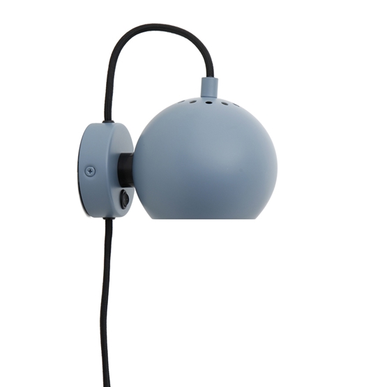 Ball væglampe, mat citadel blue