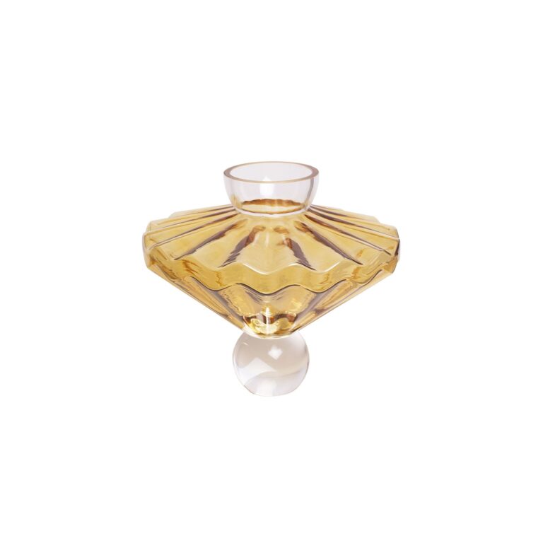 Ballerina Glas Vase Amber