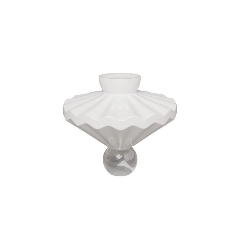 Ballerina Glas Vase Milky