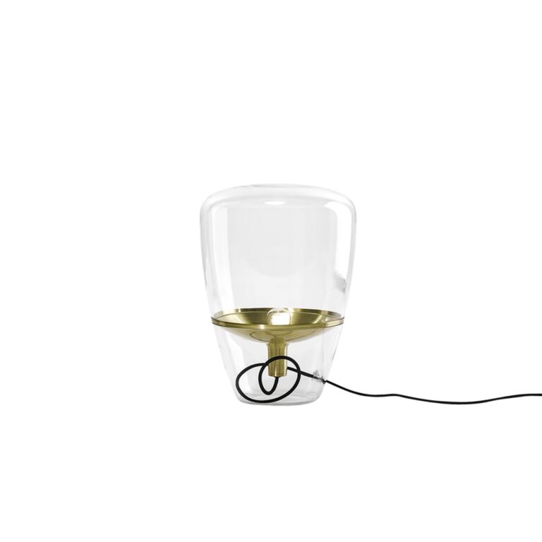 Balloons Lille Bord/Gulvlampe Klart Glas/Messing