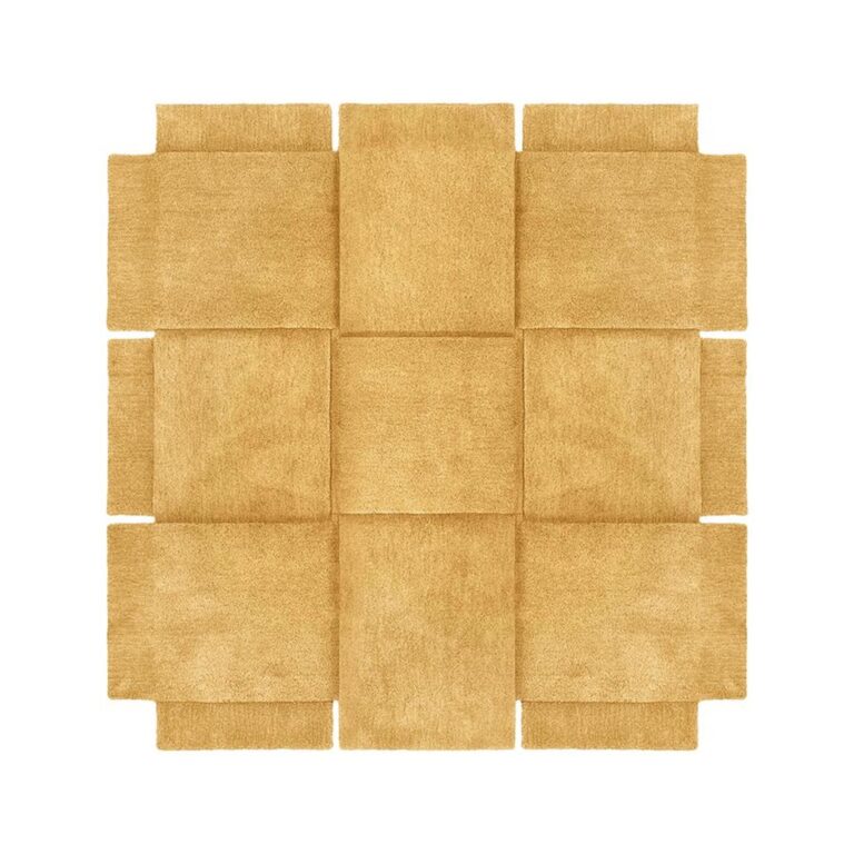Basket Gulvtæppe 180x180 Yellow Ochre