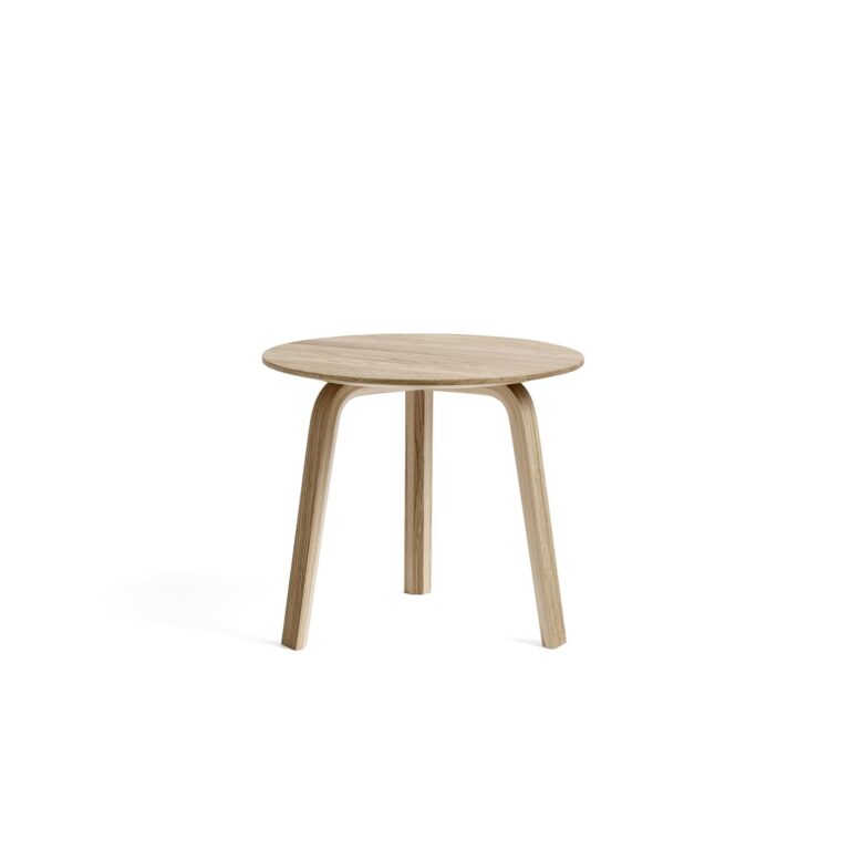 Bella Sofabord Ø45 x H39 Lakeret Egetræ