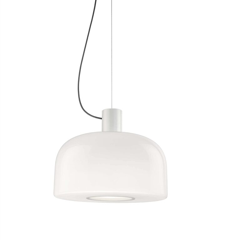 Bellhop Glas S2 pendel, hvid