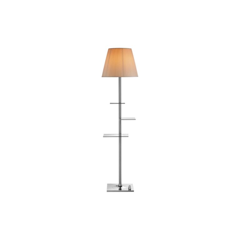 Bibliotheque Gulvlampe Krom/Fabric