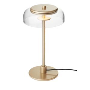 Blossi bordlampe small, nordic guld/klar