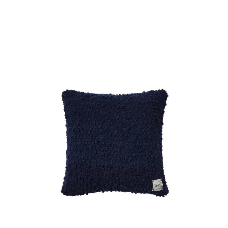 Bobble-pude 45x45 cm blå