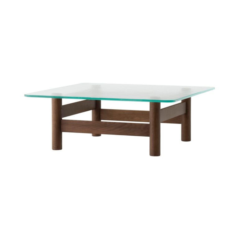 Brasilia Sofabord Mørkbejdset Eg/Glas