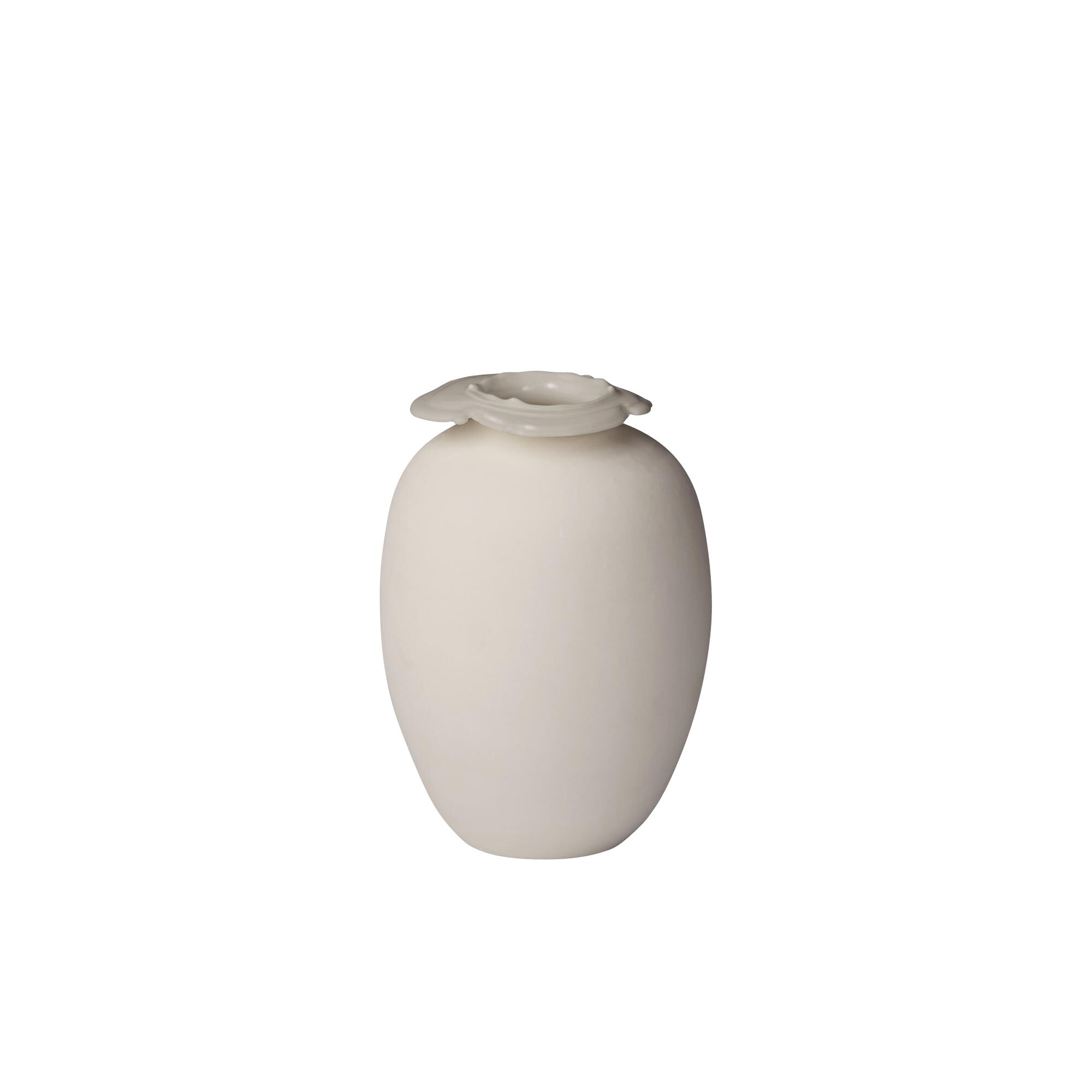 Brim Vase H18 Beige