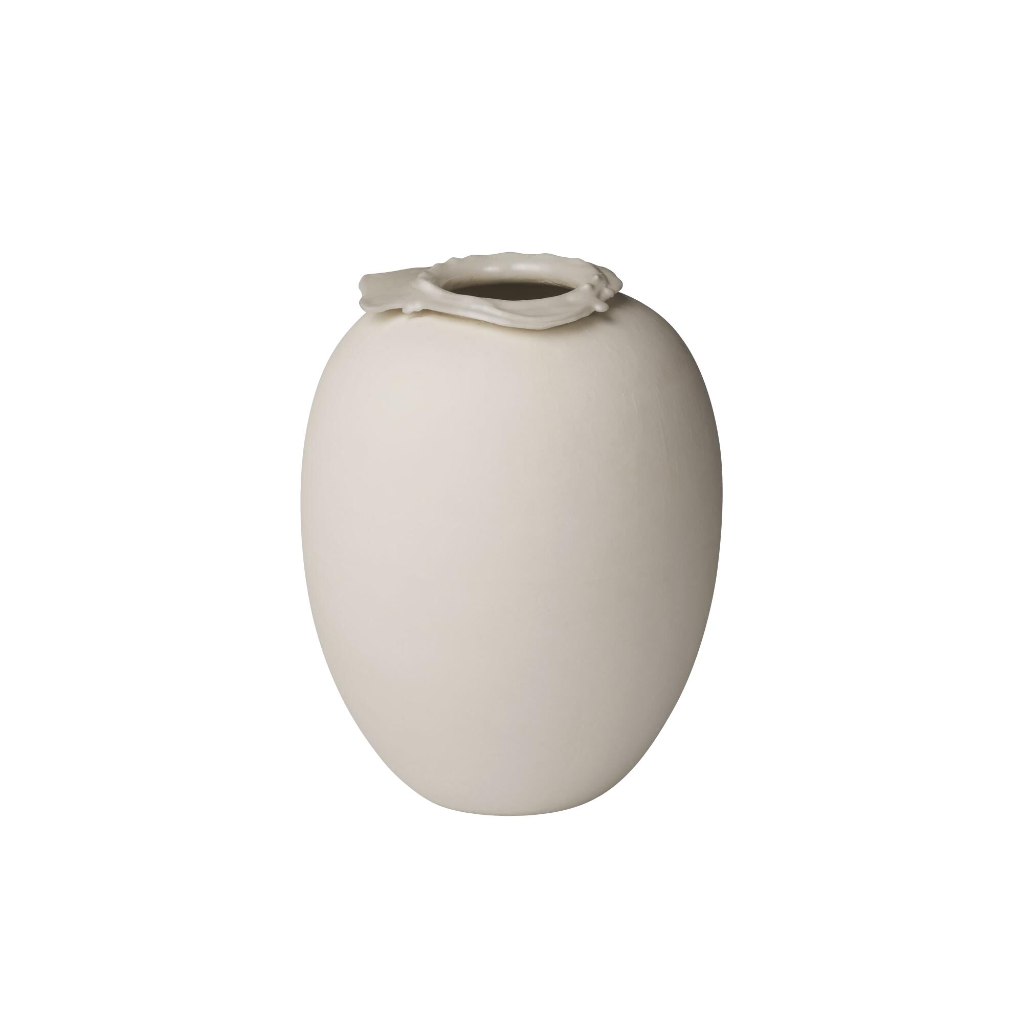 Brim Vase H28 Beige