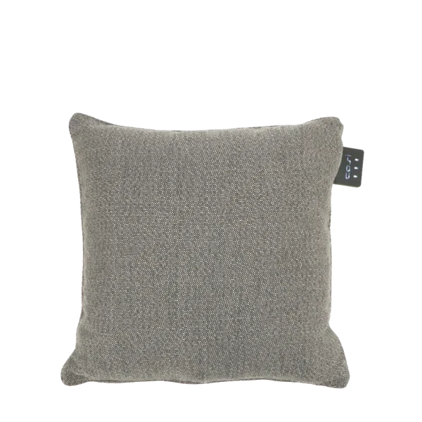 COSI FIRES Cosipillow Knitted varmepude, m. genopladeligt batteri, kvadratisk - grå stof (50x50)